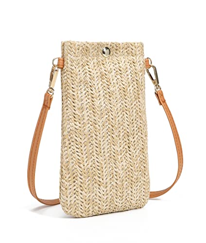 Small Straw Woven Crossbody Bag Cell Phone Purse Shoulder Straw Clutch Summer Beach Wallet Handbags For Women Girl Vacation2