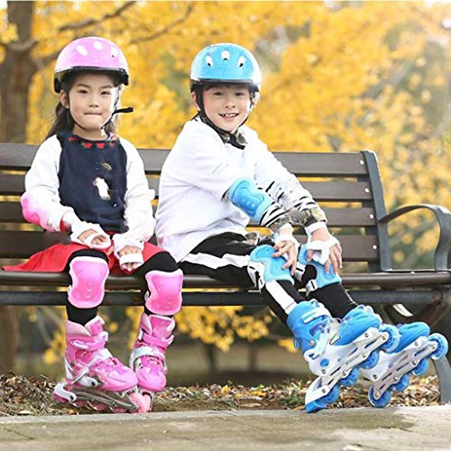 gazechimp Conjunto De Proteção De Skate/Skate Com Joelheiras De Patinete De - Vermelho 6Pcs