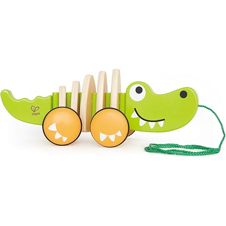 Hape - E0348 - Jouet À Tirer - Crocodile