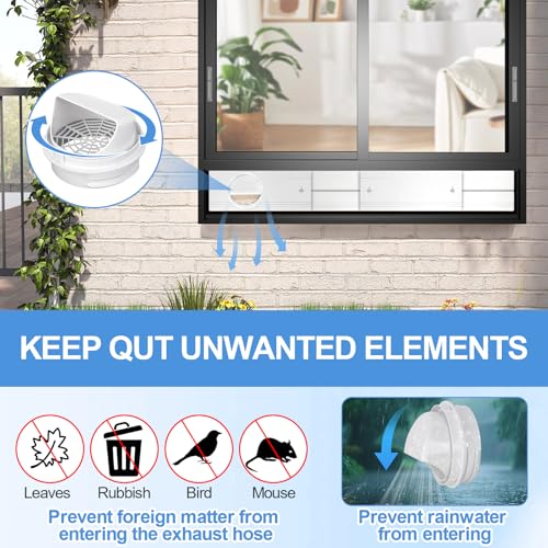 Mineup Klimaanlage Fensterabdichtung Rolladen, 4 Stück Fensterabdichtung Platte für Mobile Klimageräte, Fensterabdichtun für Mobile Klimageräte, Geeignet für 5/5,9-Zoll-AC-Schlauch