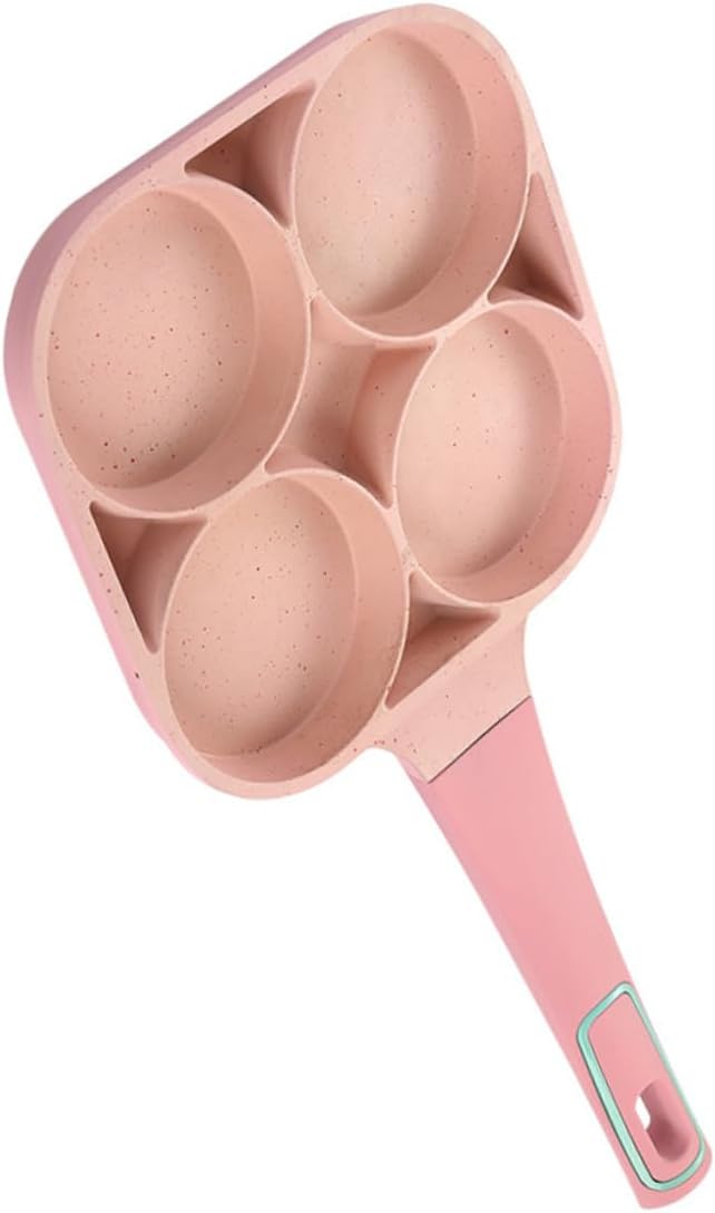 Nonstick Egg Frying Pan Practical Cooking Tool Easy-clean Breakfast Skillet for Pancakes Crepes and Eggs for Family Use Pink