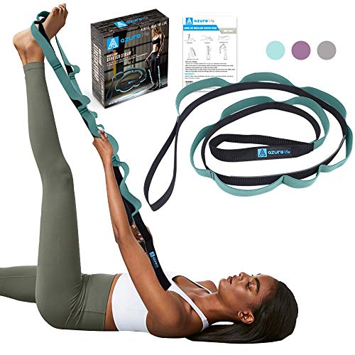 A AZURELIFE Stretch Strap with 11 Loops, Elastic Stretching Strap Band - Stretch