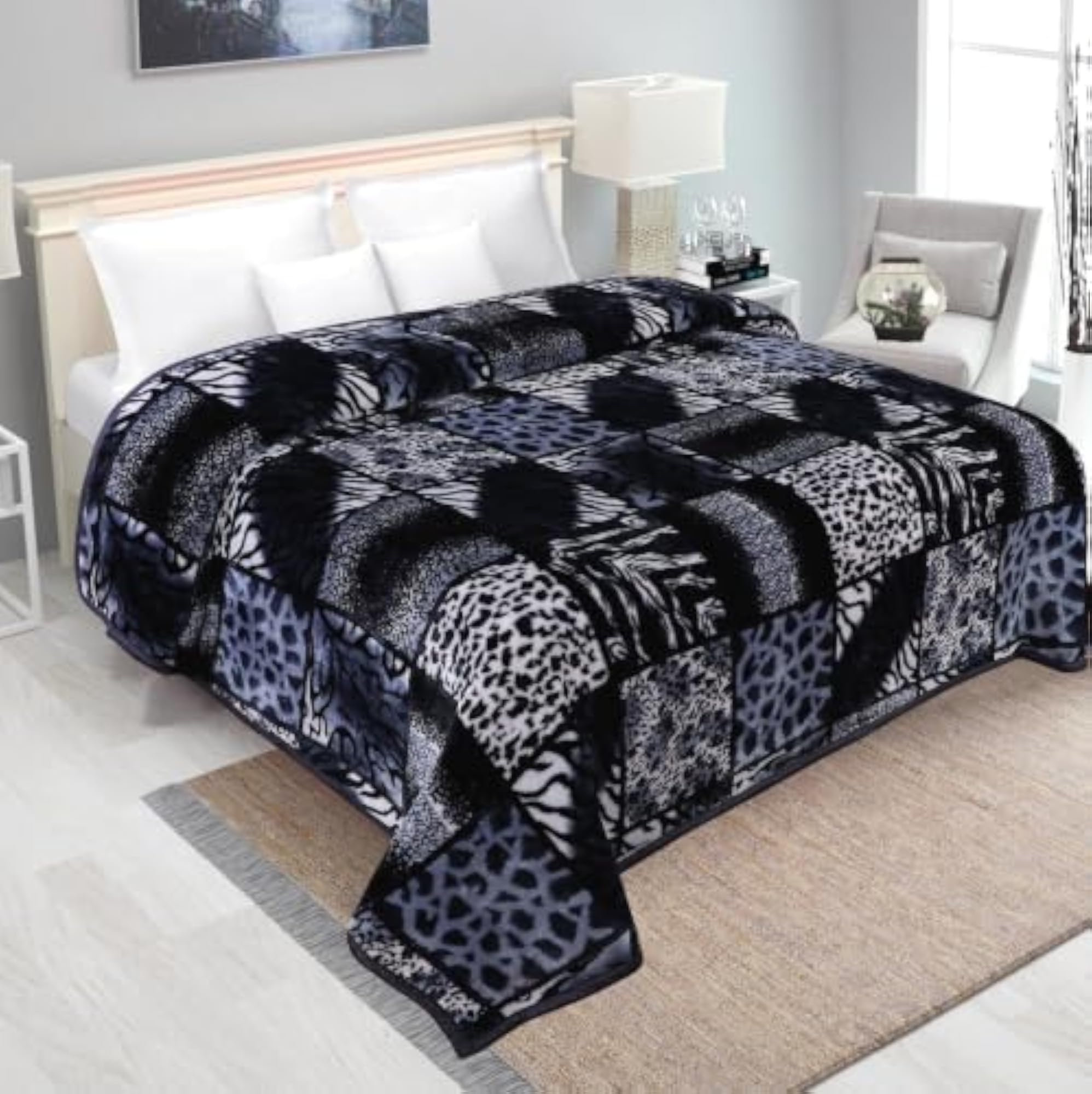 Super Soft Printed Double Bed Blanket for Heavy Winter