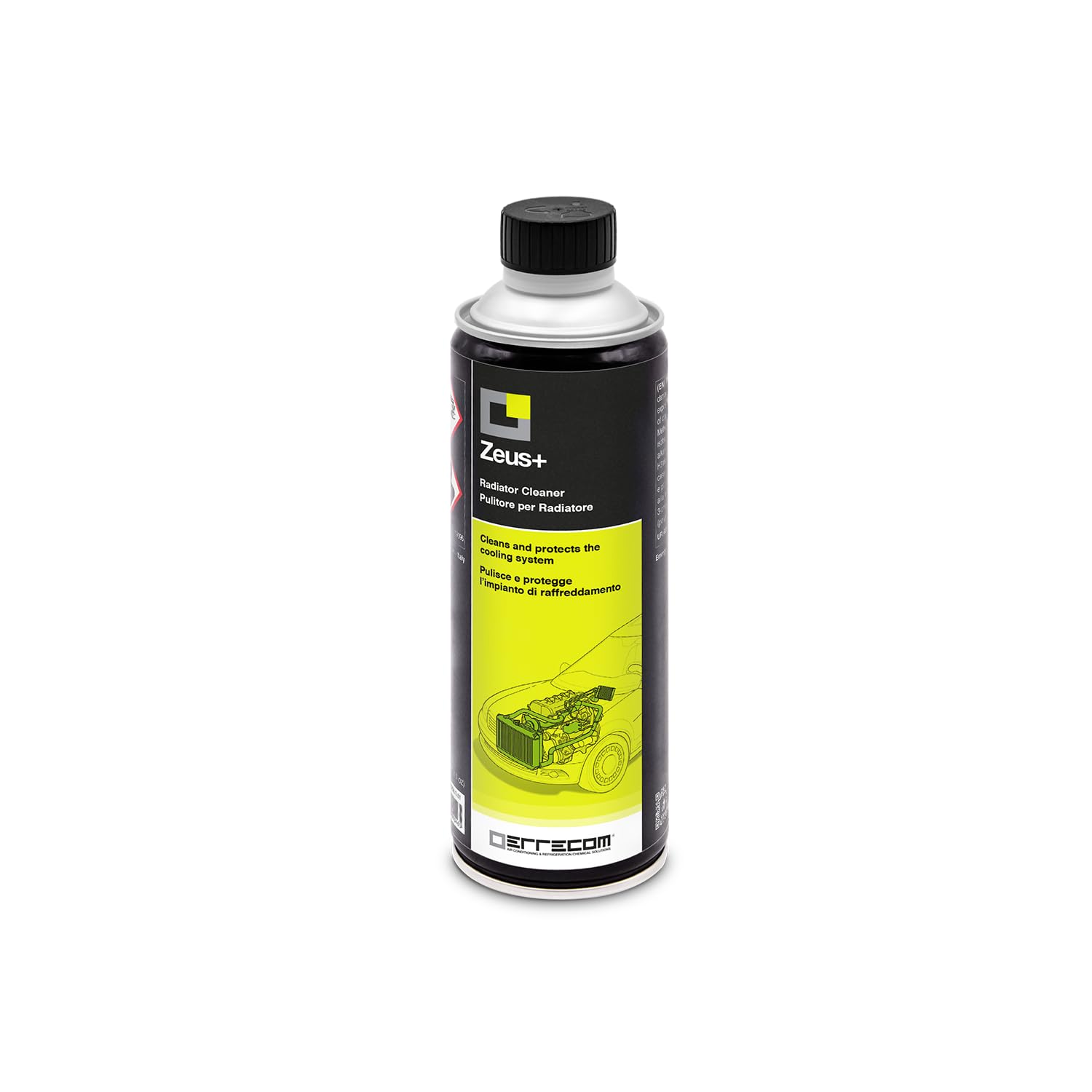 ERRECOM Kit Sostituzione Liquido Radiatore Rosso, contiene Zeus+ Detergente Disincrostante per Radiatore (350 mL) e Red Cool Liquido Radiatore Rosso Fluo -30°C/+107°C Pronto all’Uso antigelo G12 (5 L)