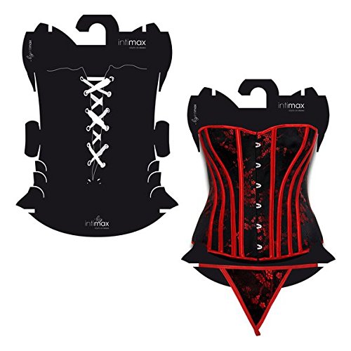 Intimax corsets lencería y moda M112 Medias, Negro (Negro), One Size (Tamaño del Fabricante:S/M) para Mujer