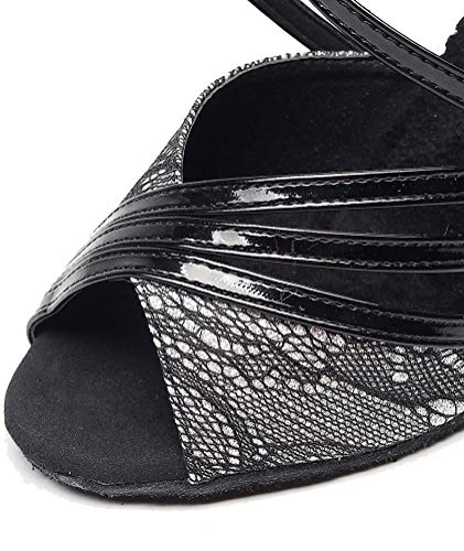 Chaussures de danse légères semelle souple et double boucle de maintien