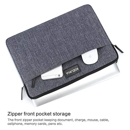KIZUNA 13 Inch Laptop Sleeve Computer Case Water Resistant Bag for 13.5\" Surface Book 3/ThinkPad X1 Carbon/Lenovo Yoga C930 C740 S740/IdeaPad C340/HUAWEI MateBook D 14/DELL Latitude 14/ASUS, Grey