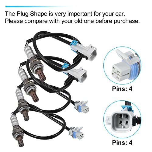 Sensor de Oxígeno 4 Piezas X AUTOHAUX para Carro miniatura 3