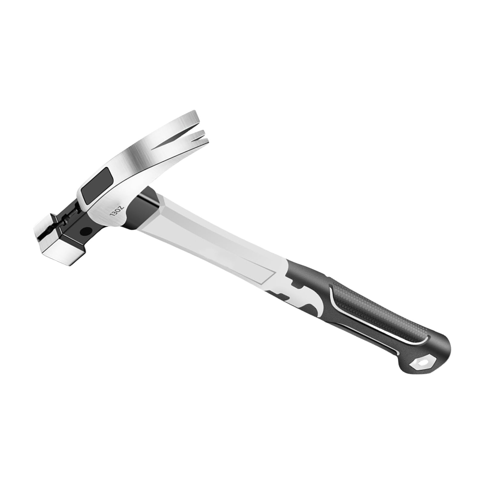 Multipurpose Steel Hammer Nails Puller Carbon Steel Construction Ergonomic Handle for Woodworking Home Repairs Multifunctional Hammer