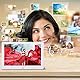 Digitaler Bilderrahmen,Digitaler Fotorahmen-8.2 Zoll 1280 x 800 IPS-Bildschirm Foto-Videoplayer mit Fernbedienung/Kalender/Uhr Unterstützung für USB-Laufwerk und SD-Karte
