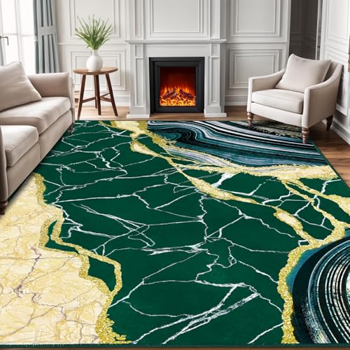 ASPMIZ 5x7 Washable Marble Area Rug