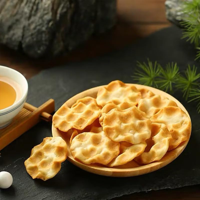 红谷林 石头饼 混合口味 石子馍 饼干 糕点 点心 零食 Snack Chinese food 5袋装/490g（新老包装随机发货/New and old packages are shipped randomly）