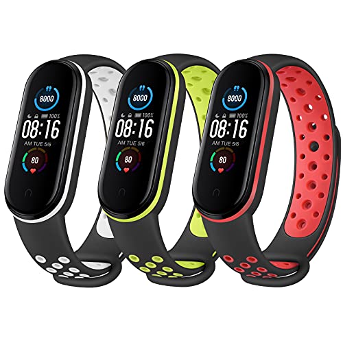 PROCESSO RIGOROSO: La confezione contiene 3 cinturini sostituibili, compatibile [solo per Xiaomi Mi Band 5/6 e Amazfit Band 5]. Abbiamo un rigoroso processo di ispezione della qualità e un eccellente servizio clienti.