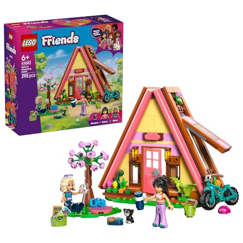LEGO Friends La Cabane dans la Nature - Jouet Maison - Maquette Miniature avec 2 Mini-Poupées, Figurine de Chat & Accessoires Dont Lits & Nourriture - Cadeau...