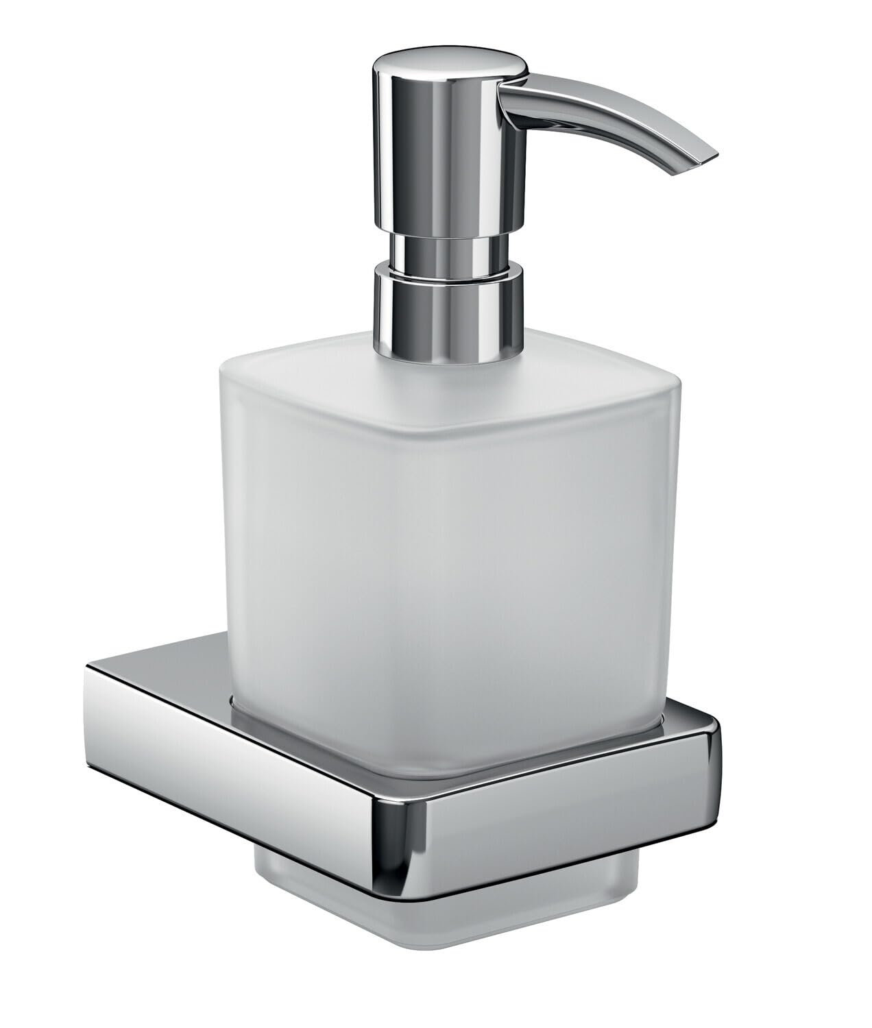 Emco Trend 22100101 Soap Dispenser for Liquid Soaps, Satin Glass, Capacity 155 ml, Bathroom Accessories, Wall Mounted,