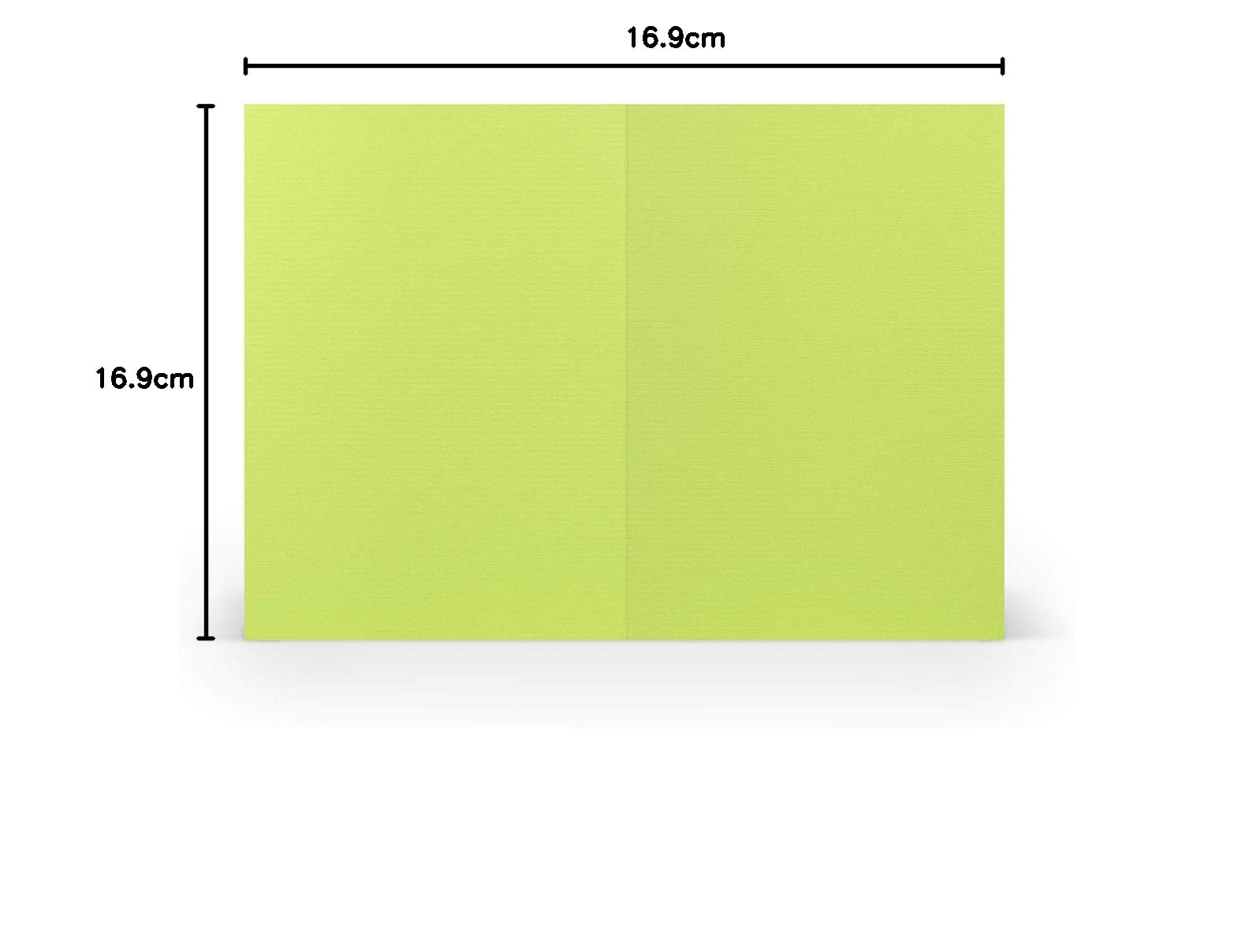 PAPERADO 400 Faltkarten DIN B6 - Maigrün gerippt Hell-Grün Gelbgrün - 220 g/m² - 12 x 16,9 cm - Blanko Doppelkarten Klappkarten Basteln Einladungskarten