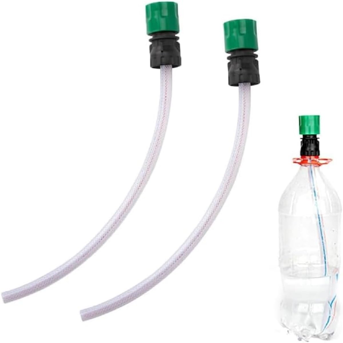 Car Washer Hose, Replacement Pressure Washer Extension Adapter for Cola Bottle, 15 Inch Length Compatible with Battery Operated Garden Power Washers (2pcs)