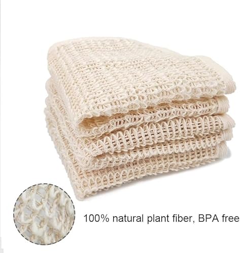April'S Angels 100% Biodegradable Organic Sisal Washcloth. Exfoliating Natural Washcoth For A Smoother Skin +Anti-Cellulite + Stimulates Circulation & Energy thumb #4
