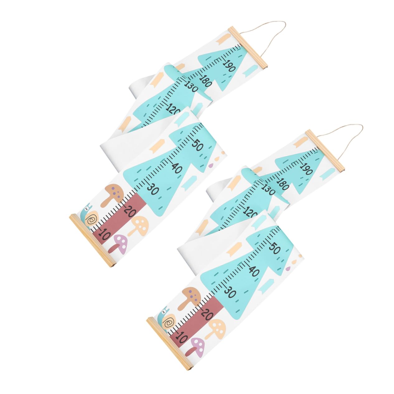 Abaodam 2pezzi Tabella di Crescita per Bambini da Parete Misuratore di Altezza Righello per Altezza Decorazione da Parete per Cameretta