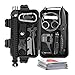 Kit de survie 12 en 1 planche de camping en plein air randonnée outils de survie d'urgence, lampe de poche boussole bracelets de survie et autres outils d'auto-assistance (B1)