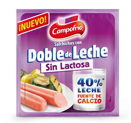 Campofrío - Salchicha con doble de leche sin lactosa, 140g