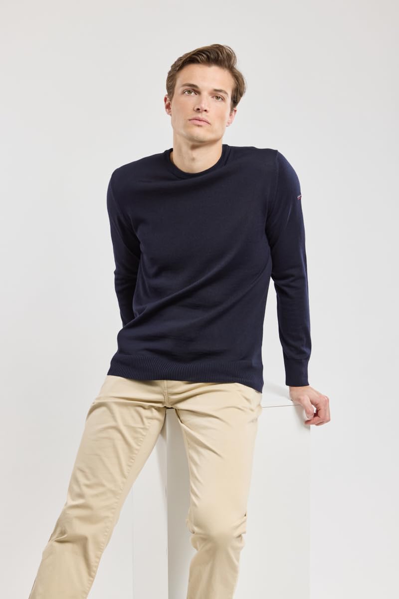 Armor-lux Men's Pullover Mit Rundhalsausschnitt Damgan Aus Merinowolle Sweater