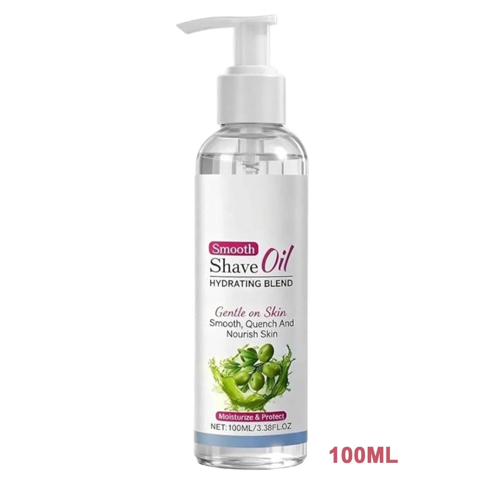 Smooth Shaving Oil, Gentle Hydration Skin Oil, 100ml Non Greasy Care with Soft Glide, Lightweight Shaving Extract, Soothing Ampoule with Silky Finish, Personal Care for Daily Grooming