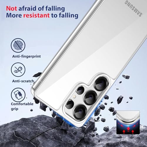 Image of KACA Clear Back Cover Case for Samsung Galaxy S25 Ultra 5G |Case for Samsung Galaxy S25 Ultra 5G|Shockproof Bumper TPU Protective Design| Samsung S25 Ultra 5G Back Cover- Transparent
