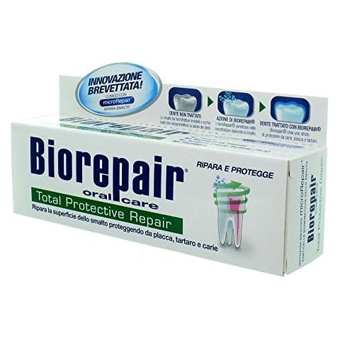 1pc Non flouride biorepair Total Protection Toothpaste 75ml Repairs Damaged Tooth Enamel and Prevents Plaque and Tartar from Forming - Helping to Prevent Decay Before it can Start Cover