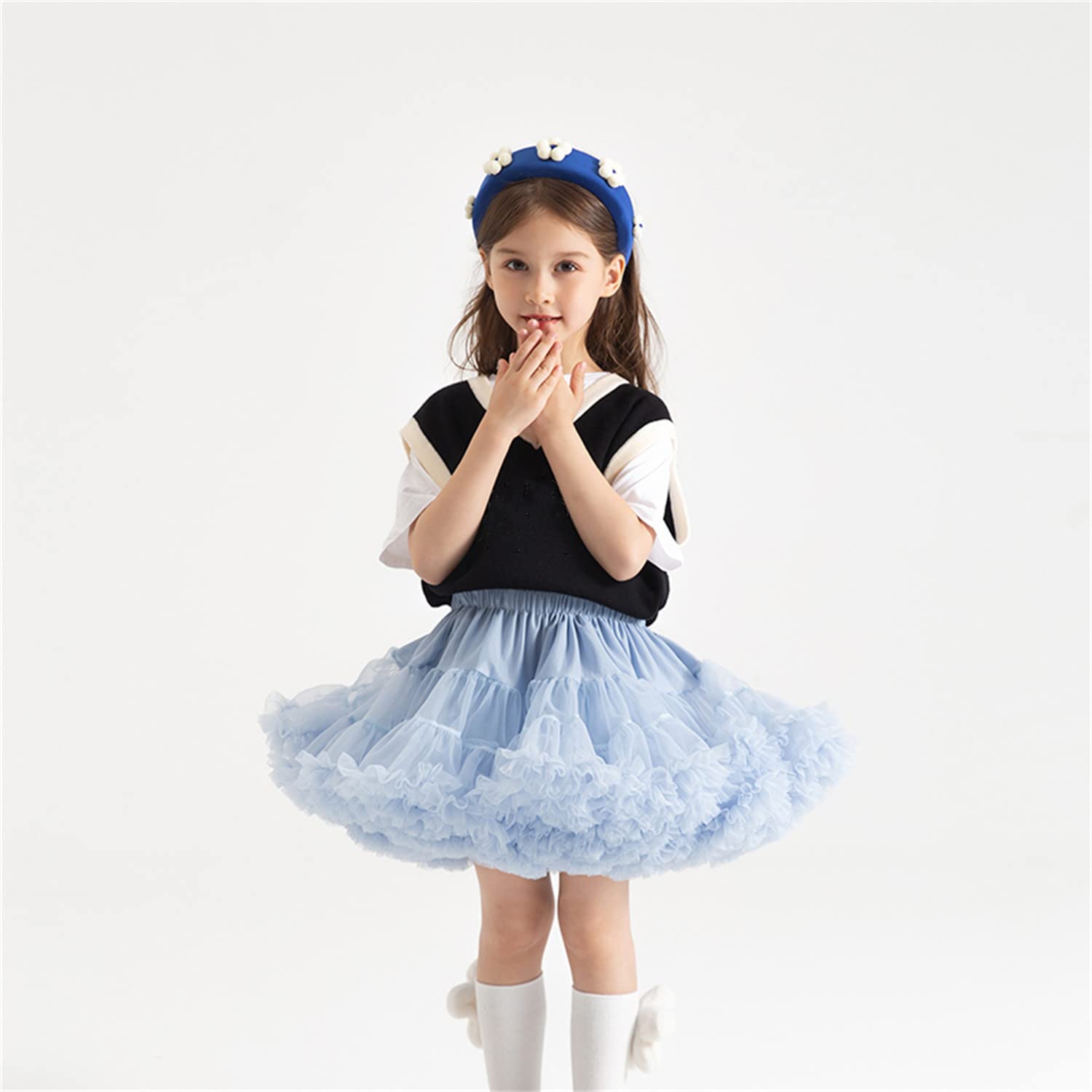 Infant Baby Girl'S Fluffy Tutu Skirt Toddler Tulle Birthday Party Tiered Princess Tutu Pettiskirt