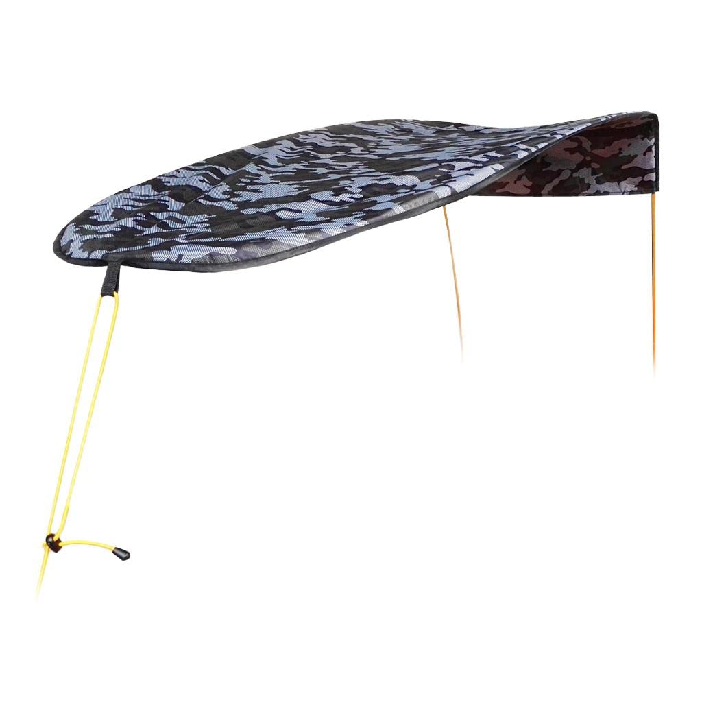 1-Person Inflatable Boat Sun Shelter Awning Top Cover Sun Shade Grey Camo | Water Sports | Kayaking, Canoeing & Rafting | Accessories