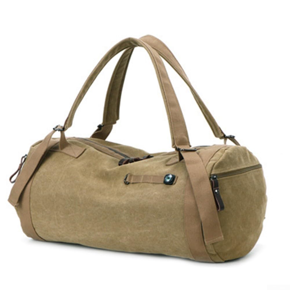 Bolsa de lona resistente de doble correa, perfecta para actividades al aire libre, Black