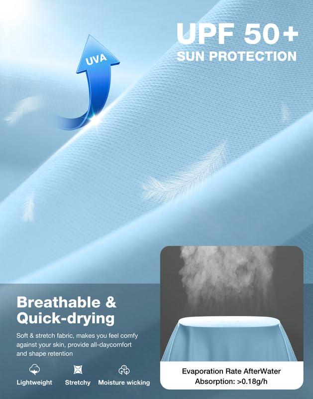 Image of Men's Sun Protection Long Sleeve Shirts UPF 50+