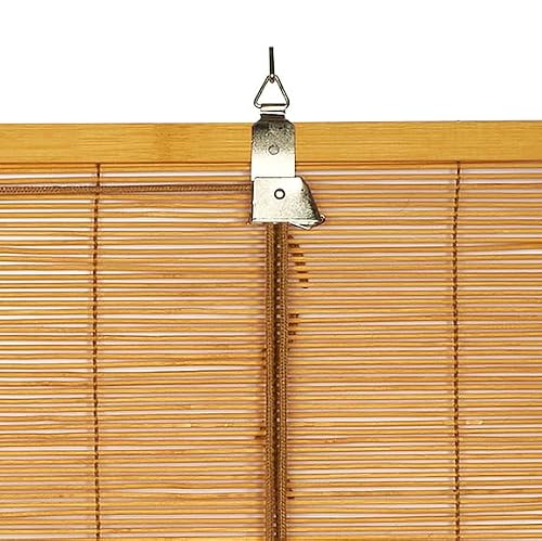Tende A Rullo In Bambù Naturale Premium Stile Rustico, Protezione Solare E Oscuramento, Resistente All’Acqua, Tenda In Bambù Per Porte E Finestre, Storesbasic Colore Naturale 150X250 - 4