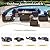 Aoxun 8 Piece Patio Furniture Set with 44” Fire Pit Table Wicker Rattan Outdoor Sectional Sofa Set with Coffee Table and Thickened Cushions, Blue (Waterproof Cover Included)