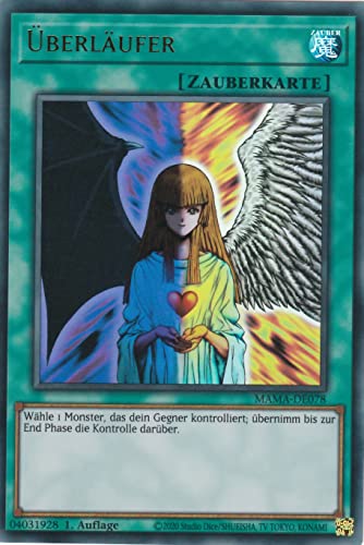 MAMA-DE078 - Überläufer - Ultra Rare - Deutsch - 1. Auflage - im Set mit Ultrapro Toploader - Yugioh