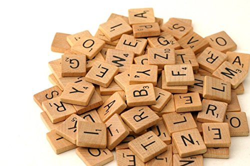 Fuhaieec 600 Wooden Scrabble Letter Tiles, 6 Complete Set