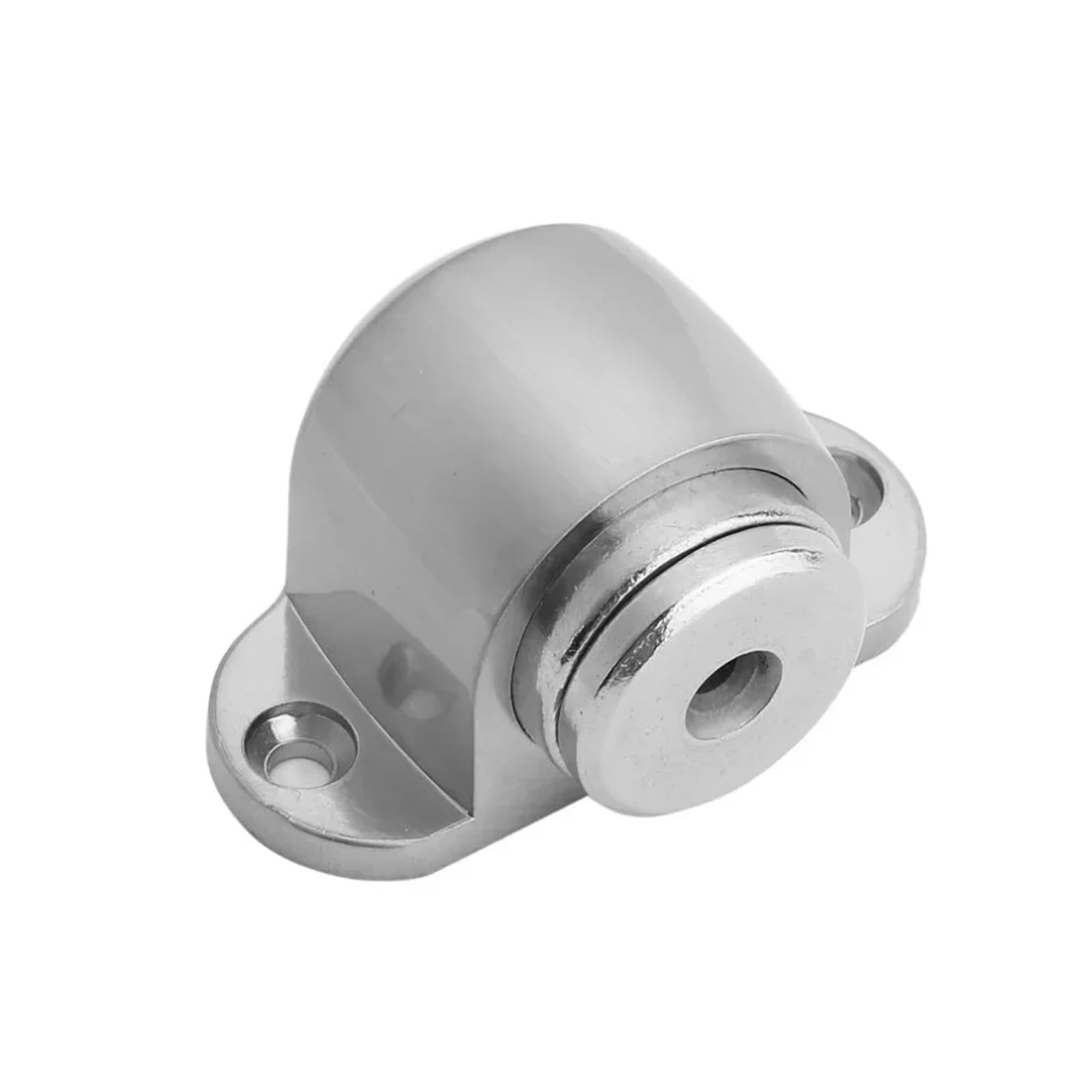 1Pcs Stainless Steel Casting Powerful Magnetic Door Stopper Doorstops Strong Suction Floor Stops Protectors(Sliver)