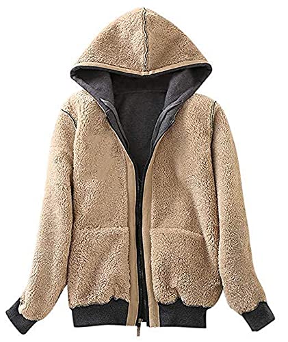 Swisswell Hoodies For Women Winter Fleece Sweatshirt - Full Zip Up Thick Sherpa Lined Dark Grey L #TOP2