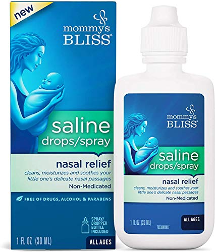Image of Mommy's Bliss Saline Drops/Spray, Nasal Relief for Newborns & Up, 1 Fl Oz