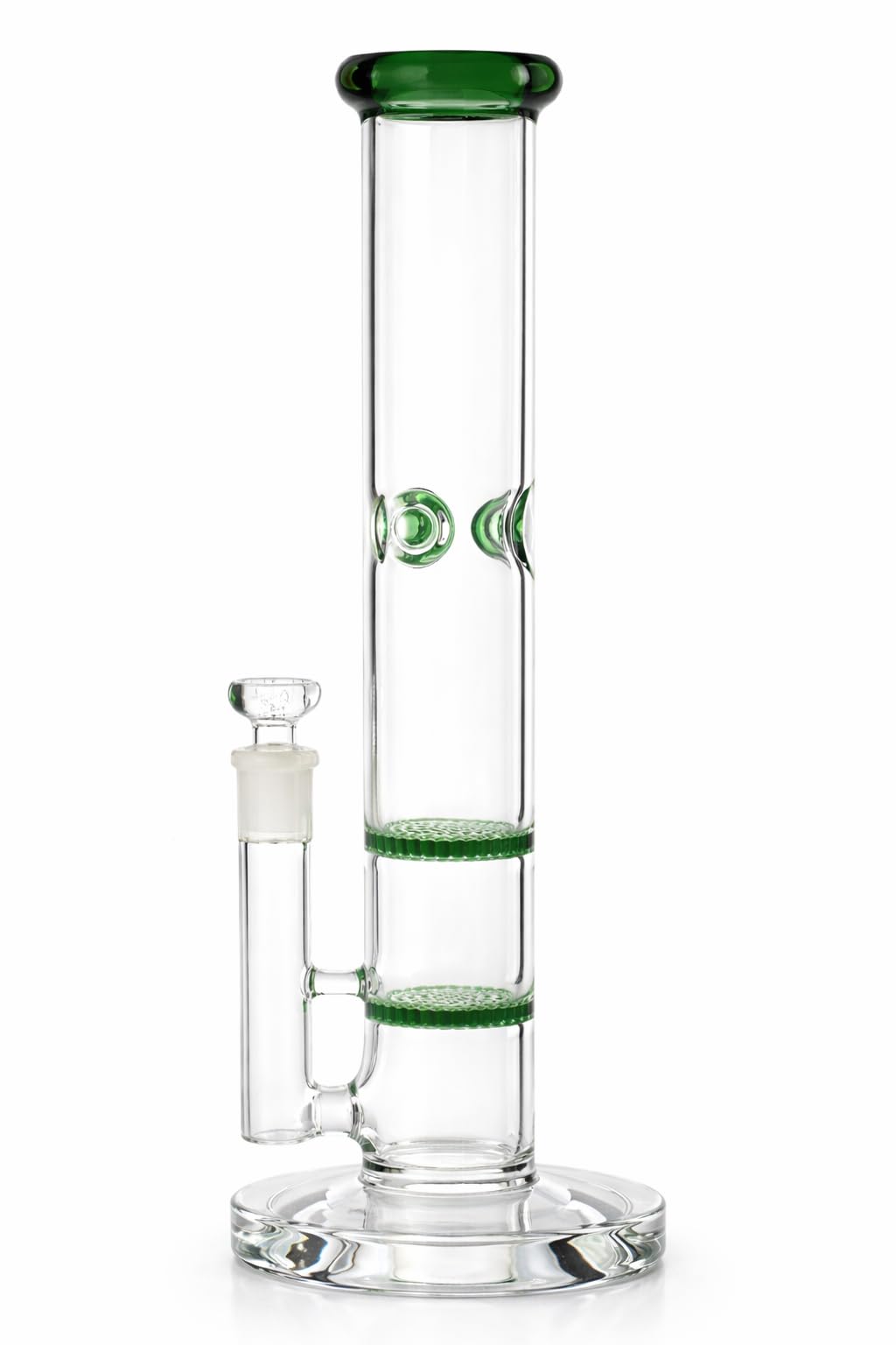 Ammo Glass® (Bullet - proof glass bongs) 13" Glass bong with glass bong shooter - percolator glass bong by Ammo Glass - bong-image-10