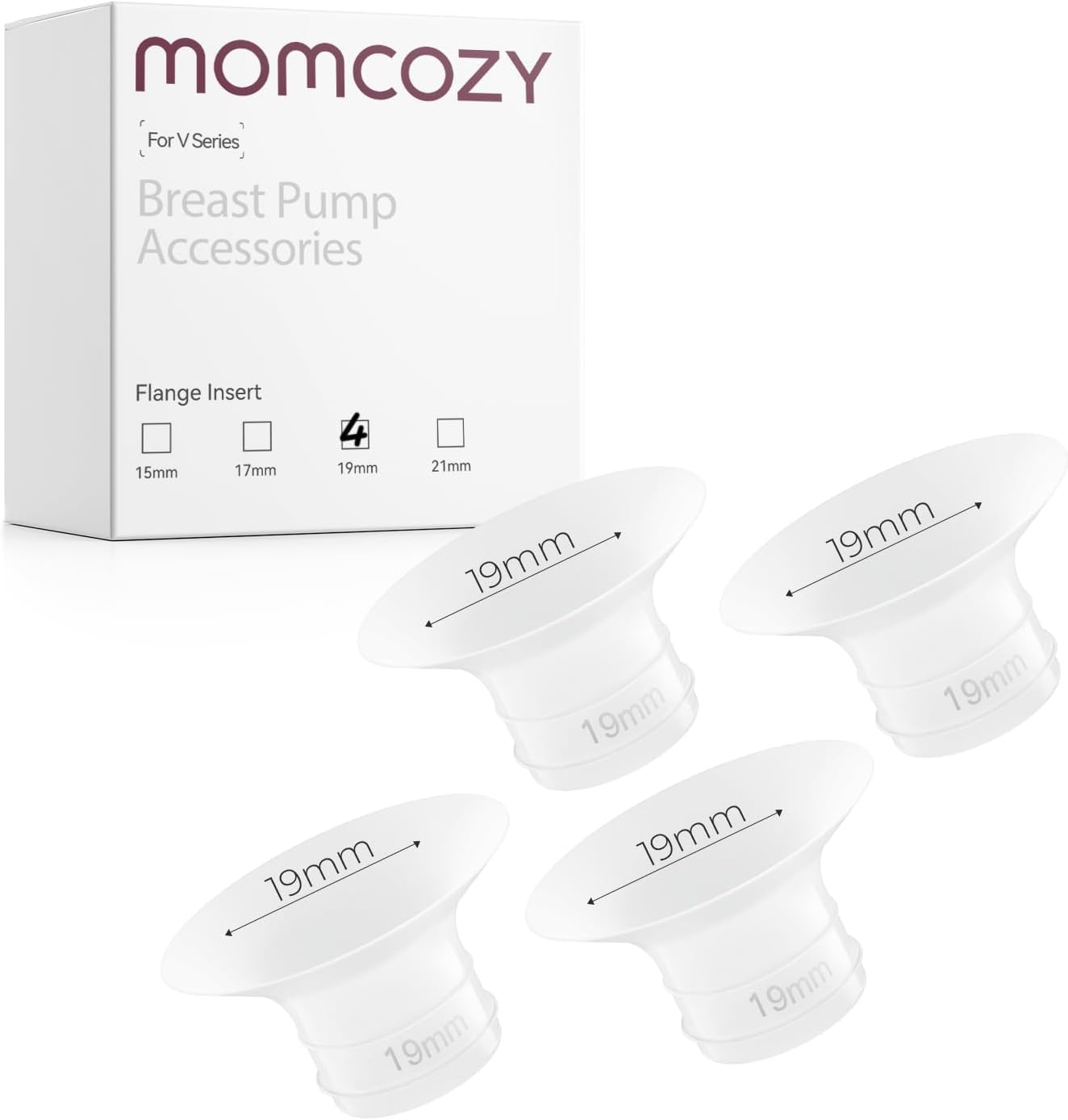 Momcozy Original V1 Pro/V2 Pro Breast Pump Replacement Accessories,Double-Sealed Flange 24mm Only for Momcozy V1 Pro/V2 Pro,1PC