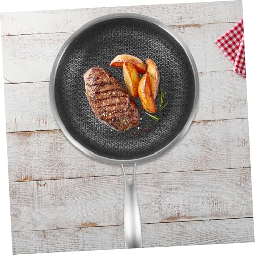 Wok de acero inoxidable compatible con estufa de inducción miniatura 6