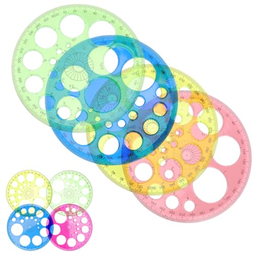 Totority 360�x���x�� 10�Z�b�g �v���X�`�b�N�� �~�`��e���v���[�g ���z ���} �e�N�j�J���C���X�g�p ���ړI���p���x�� ���� �����_���J���[