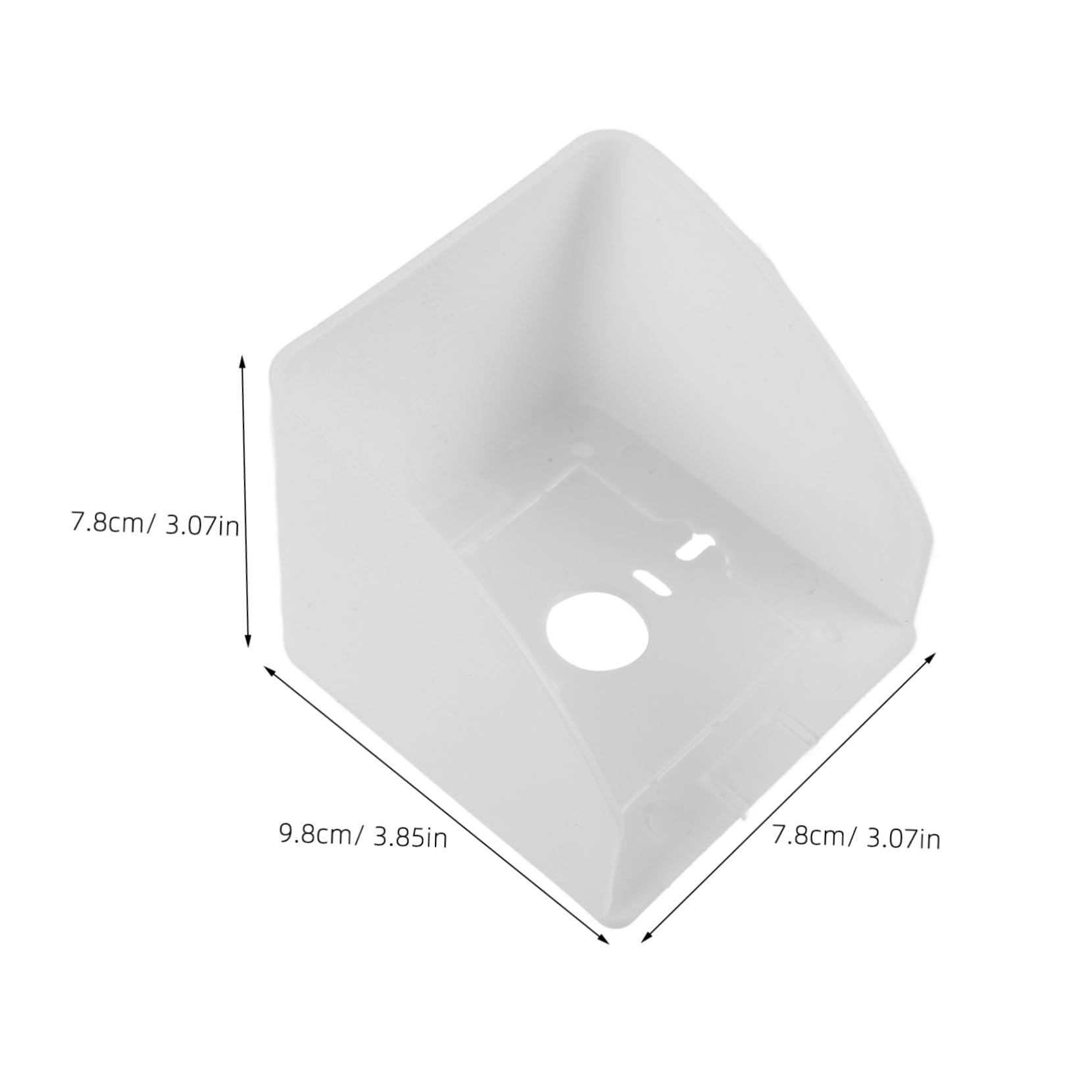 IWOWHERO 10pcs Charging Socket Waterproof Cover Outdoor Socket Protector Outlet Outside Waterproof Socket Shell Electric Receptacle Plug Covers Wall Socket Case Home Supplies Plastic White
