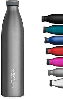 720°DGREE Gourde INOX “milkyBottle“ - 350ml, 500ml, 750ml, 1000ml | Bouteille Isotherme pour Boissons Chaud ou Froid