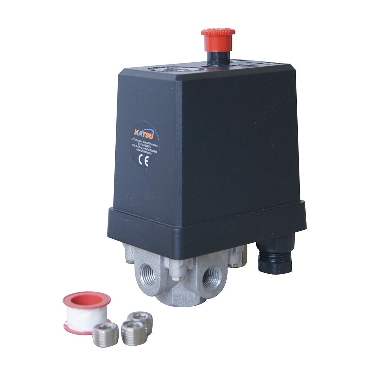 KATSU Tools 4 Ports Air Compressor Pressure Control Switch 3 Phase 1/4" BSP SP24114204