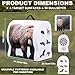 Sonwyoung 3D Archery Targets Bow Target Arrow Target with Handle Beer Bear Animal Patterns Portable for Outdoor Shooting