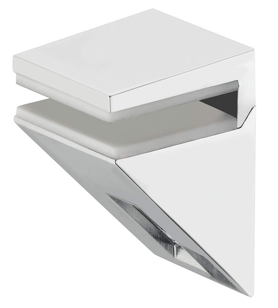 Gedotec Design Glass Shelf Support Stainless Steel Shelf Support Glass Shelves - Solar, Polished Chrome, 2 pieces - Shelf supports - Image 2