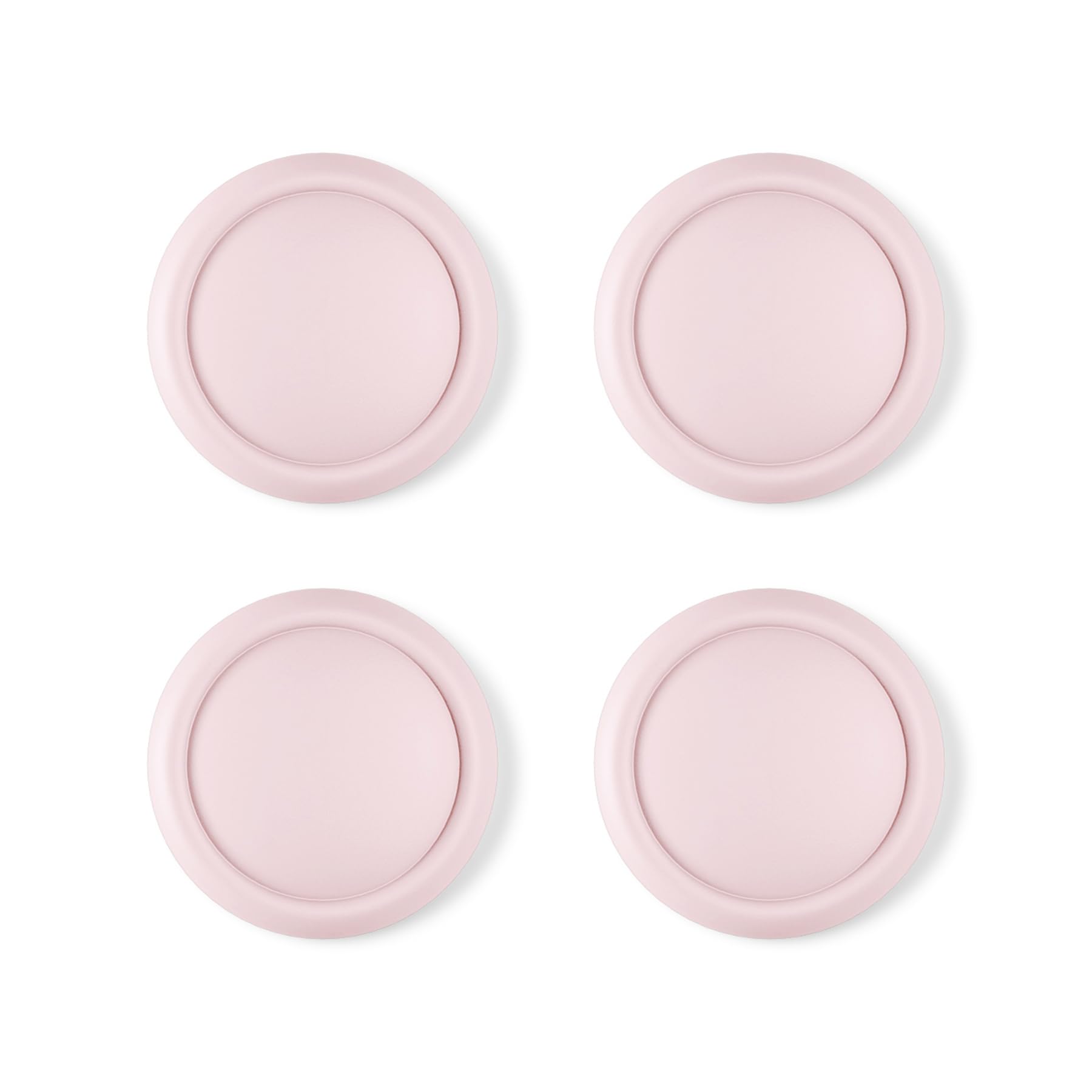 PlayVital 4 Piezas de Agarres para el Pulgar para Nintendo Switch 2 (2025), Tapas de Silicona para Joysticks, Tapones para Joycon, Diseño Ergonómico, Cómodo y Antideslizante (Rosa) - 1